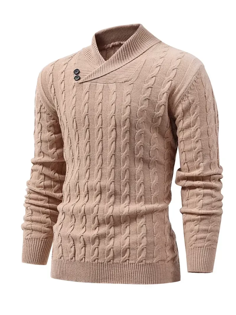 Ralph Lauren Men's Casual Warm High Stretchy Pullover Sweater For Fall Winter