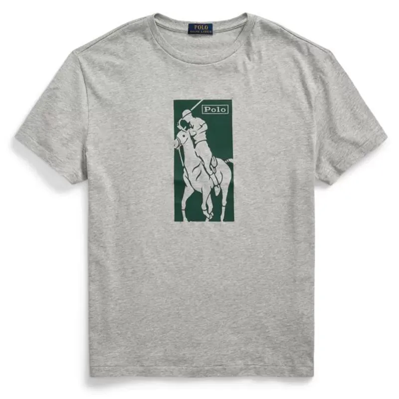 Ralph Lauren Pony Print T-Shirt Andover Heather