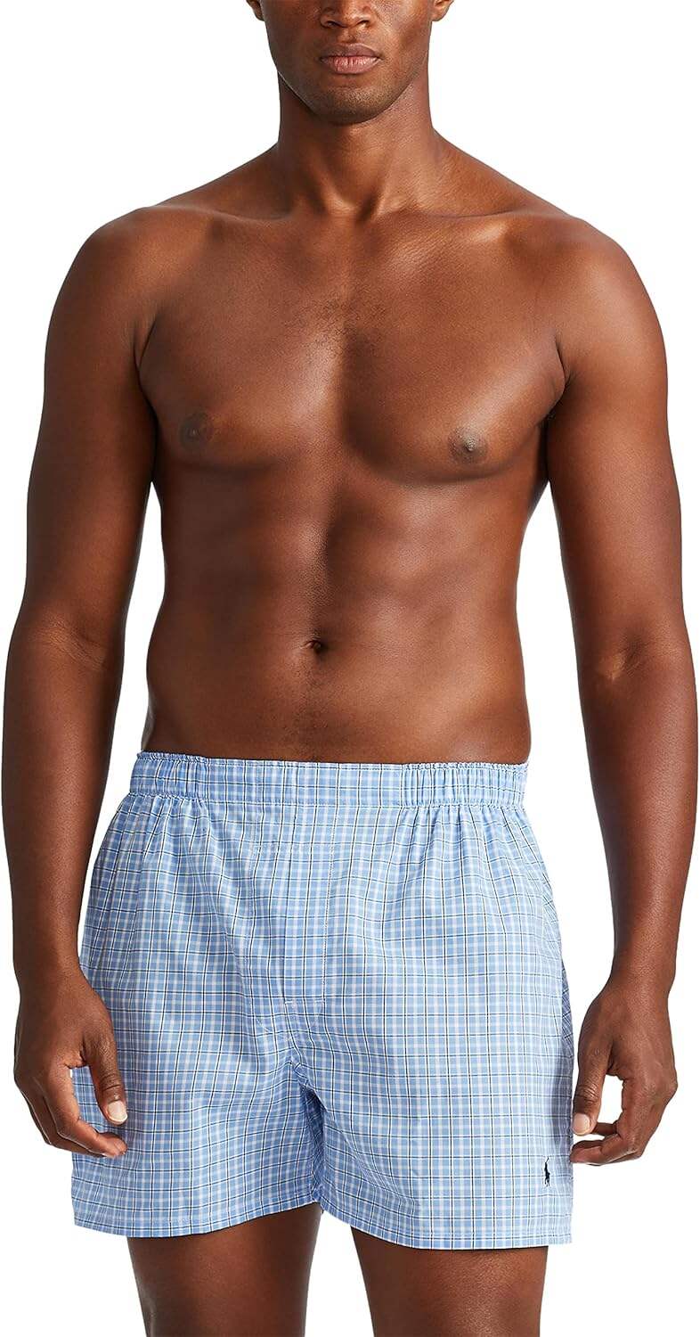 Polo Ralph Lauren Men's Classic Fit Woven Cotton Boxers (3 Pack)