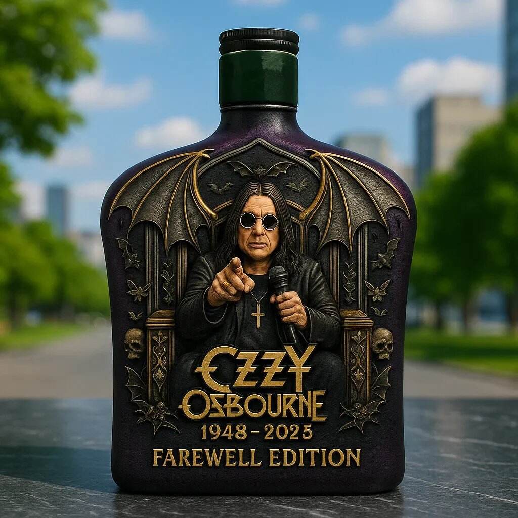 🔥 Last Day 60% OFF - 🎸Ozzy Osbourne Limited Edition Whiskey Bottle