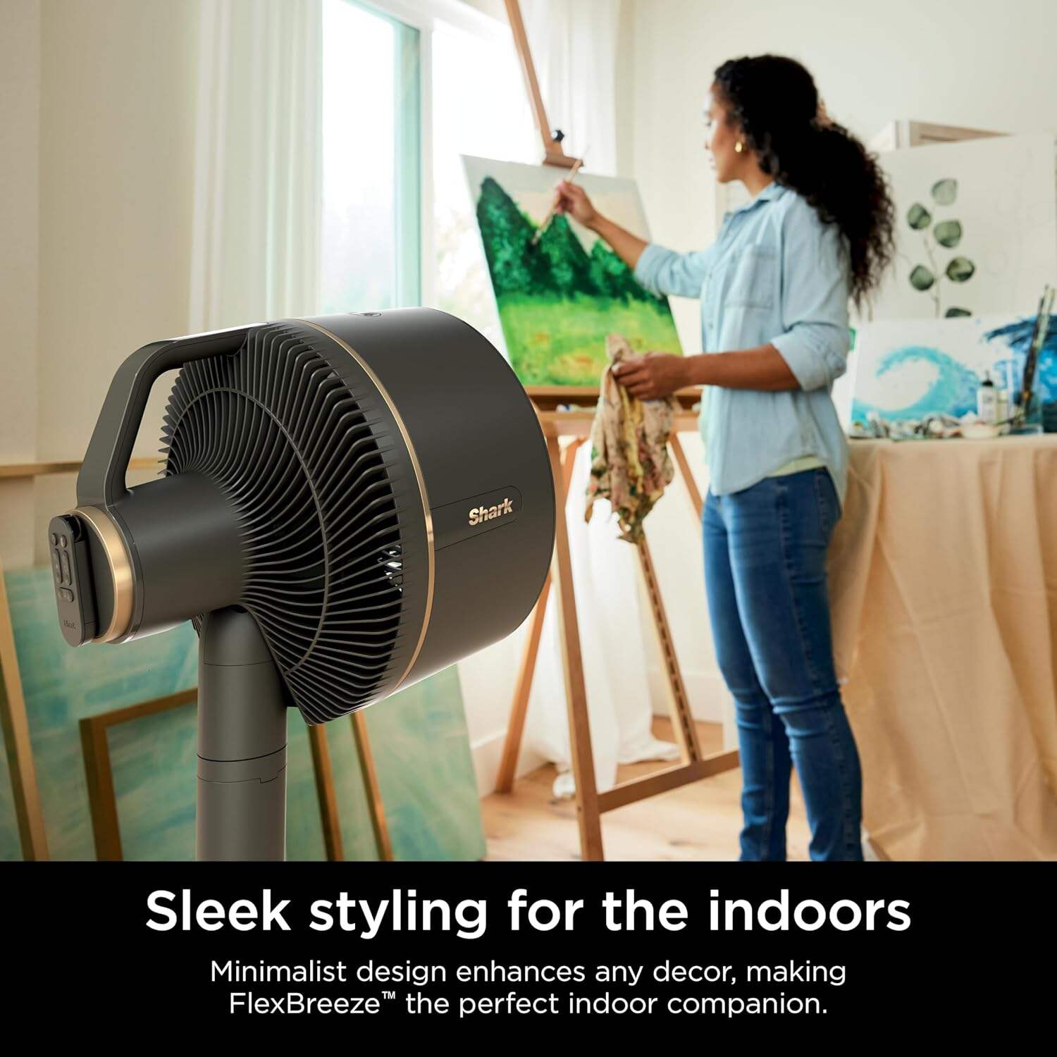 Shark FlexBreeze Pro Mist Fan — Indoor & Outdoor, Integrated Misting