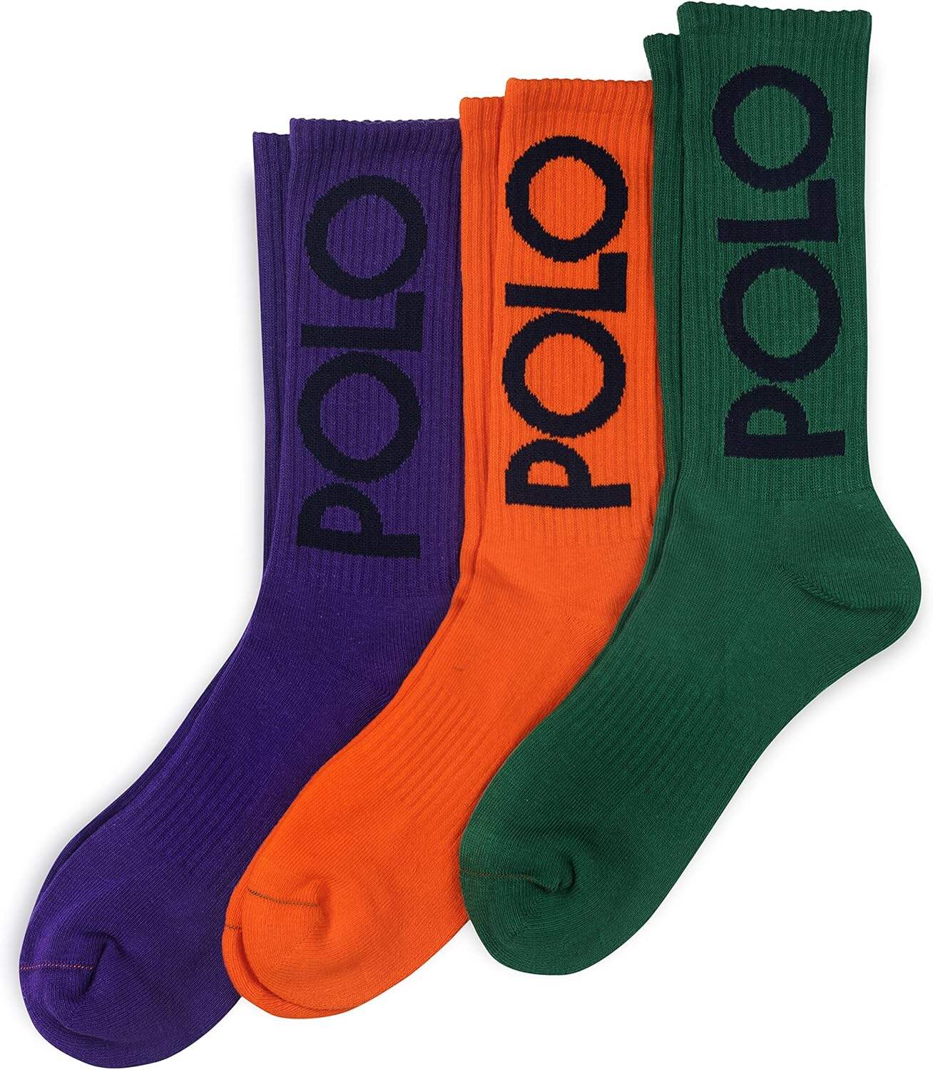 POLO RALPH LAUREN Men's Classic Sport Polo Socks-3 Pair Pack-Athletic Arch Support and Cushioned Comfort