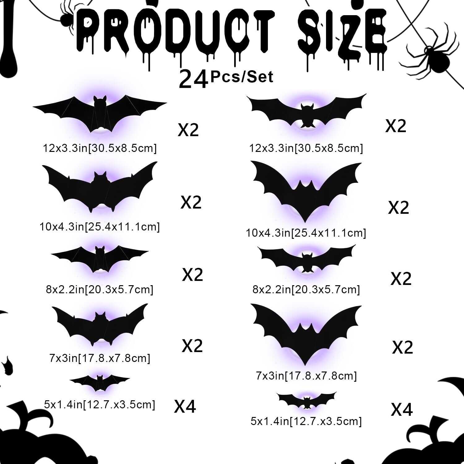 🎃HOT SALE 49% OFF-🦇Halloween 3D Lighted Bats(✈Free Shipping)