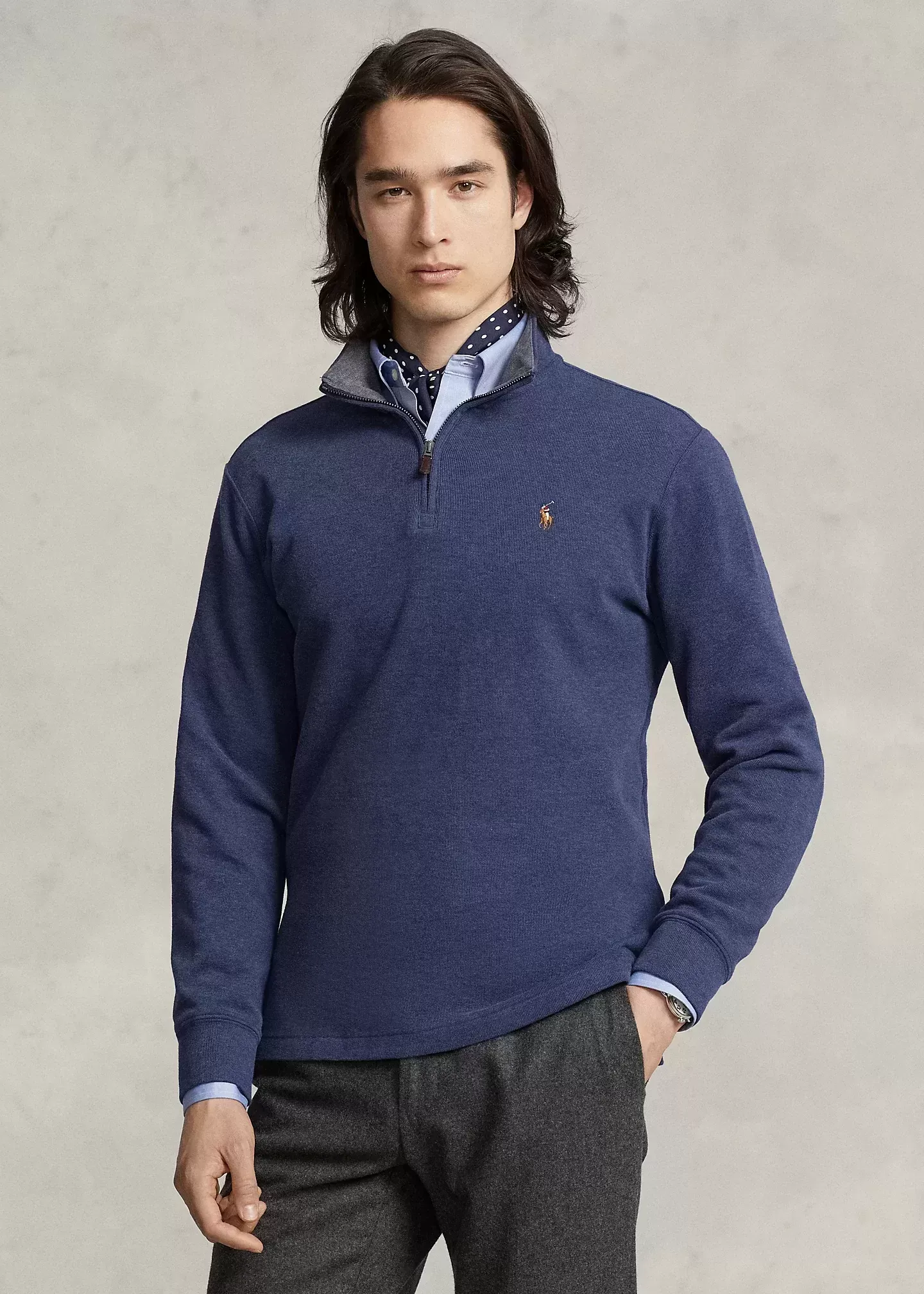 Polo Ralph Lauren Estate-Rib Quarter-Zip Pullover