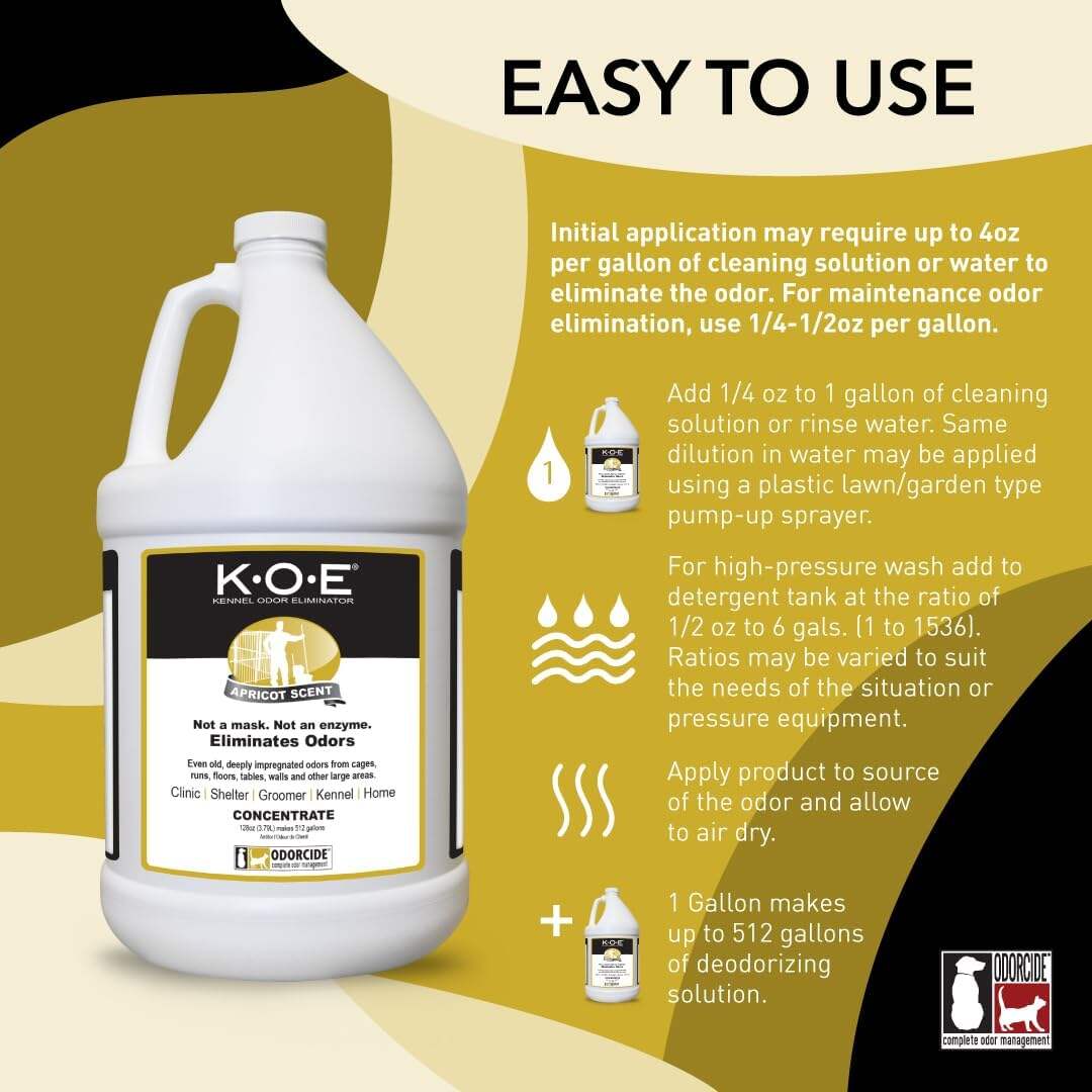 K.O.E Kennel Odor Eliminator Fresh Scent Concentrate 16 oz