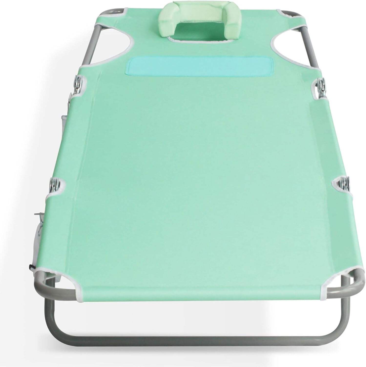 Ostrich Ladies Comfort Lounger, Foldable Beach Camping Pool Tanning Chair, Aqua