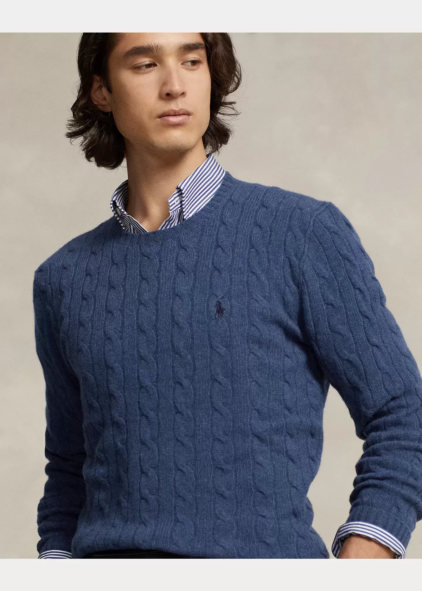 Polo Ralph Lauren Cable-Knit Wool-Cashmere Sweater