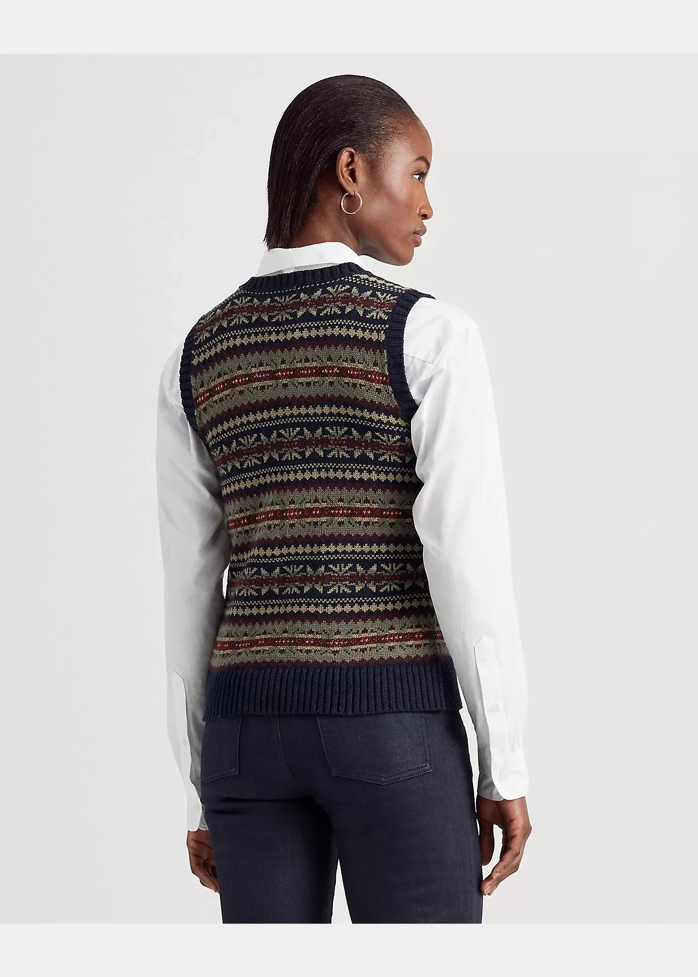 Lauren Fair Isle V-Neck Jumper Vest