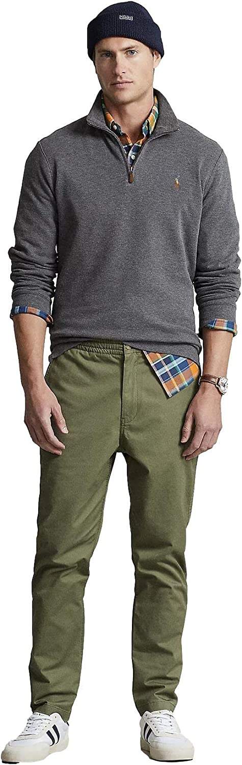 POLO RALPH LAUREN Men's Classic Estate-Rib Quarter-Zip Pullover Sweater