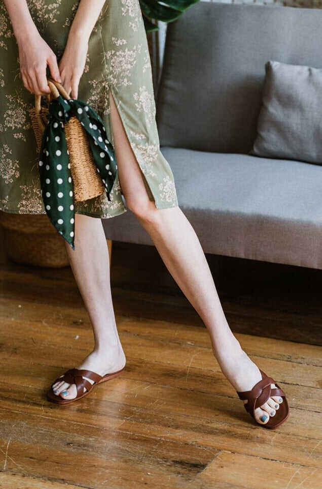 Hickory Colour Block Slippers