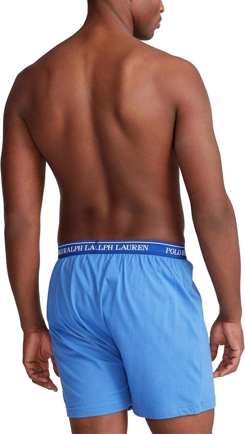 Polo Ralph Lauren Men's Classic Fit with Wicking Knit Boxers 3 Pack