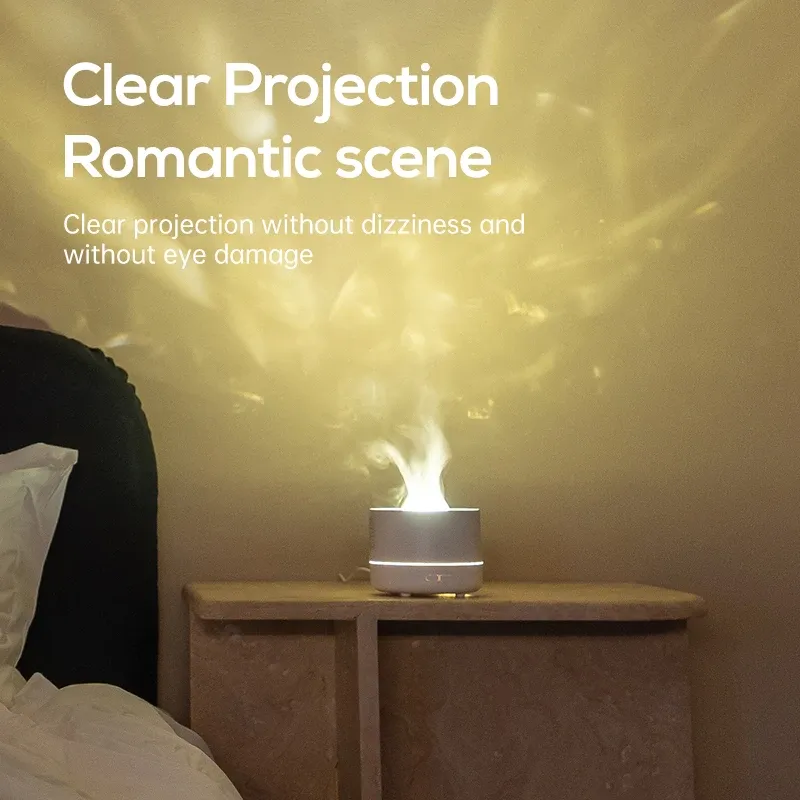 2025 New Starry Sky Projector Lamp Aromatherapy Machine Gift Desktop USB Plug-in Colorful Atmosphere Light Humidifier