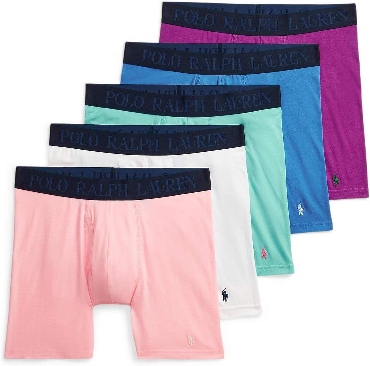 Polo Ralph Lauren Men's 4D Flex Max Flex Boxer Brief with Rib Side Panel
