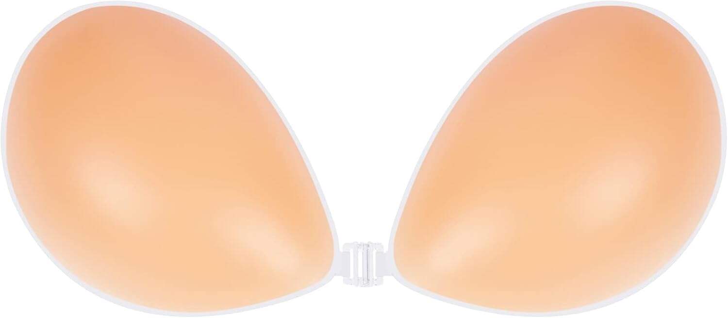 Niidor Adhesive Strapless Bra for Women Sticky Invisible Push up Silicone Bra for Backless Dress 2025 Upgraded Clasp Bras