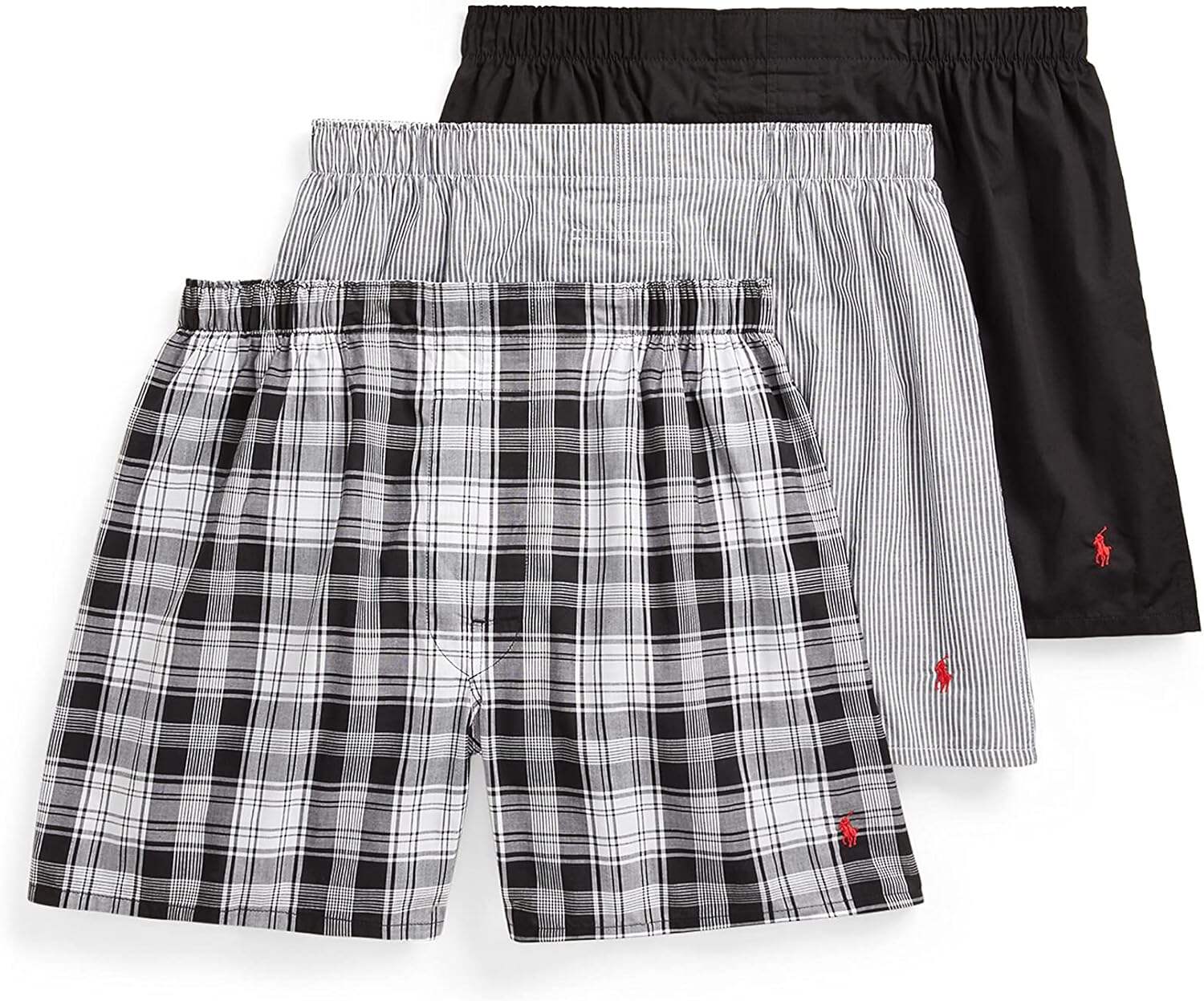 Polo Ralph Lauren Men's Classic Fit Woven Cotton Boxers (3 Pack)