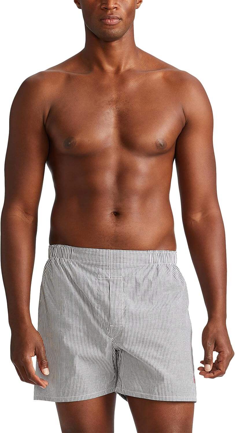 Polo Ralph Lauren Men's Classic Fit Woven Cotton Boxers (3 Pack)