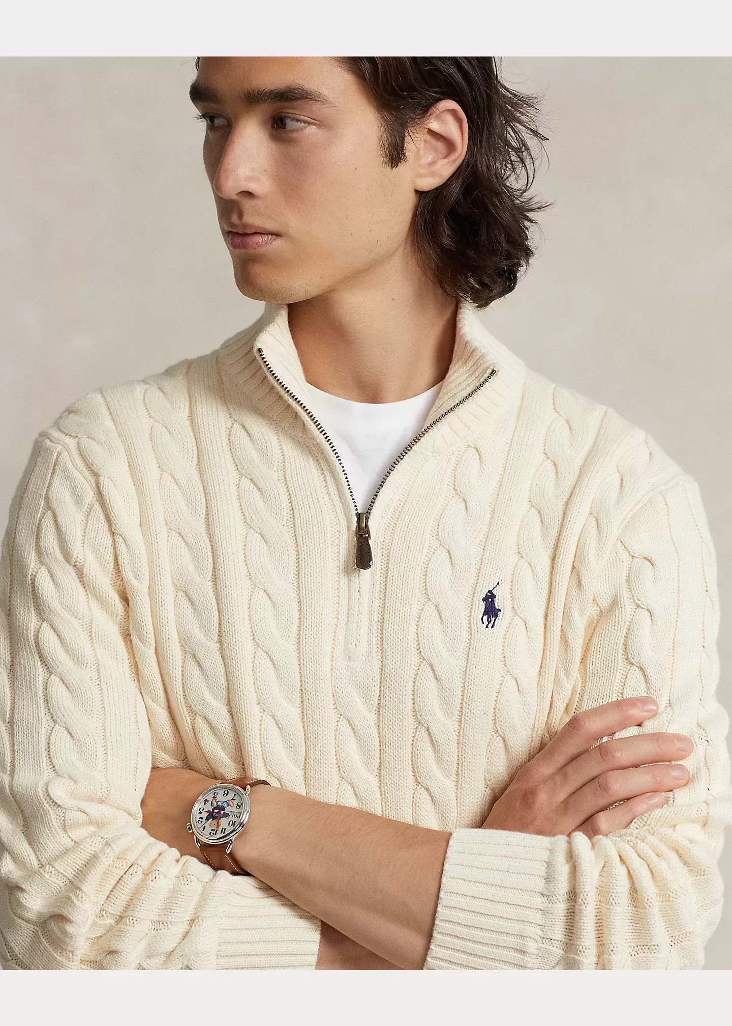 Polo Ralph Lauren Cable-Knit Cotton Sweater