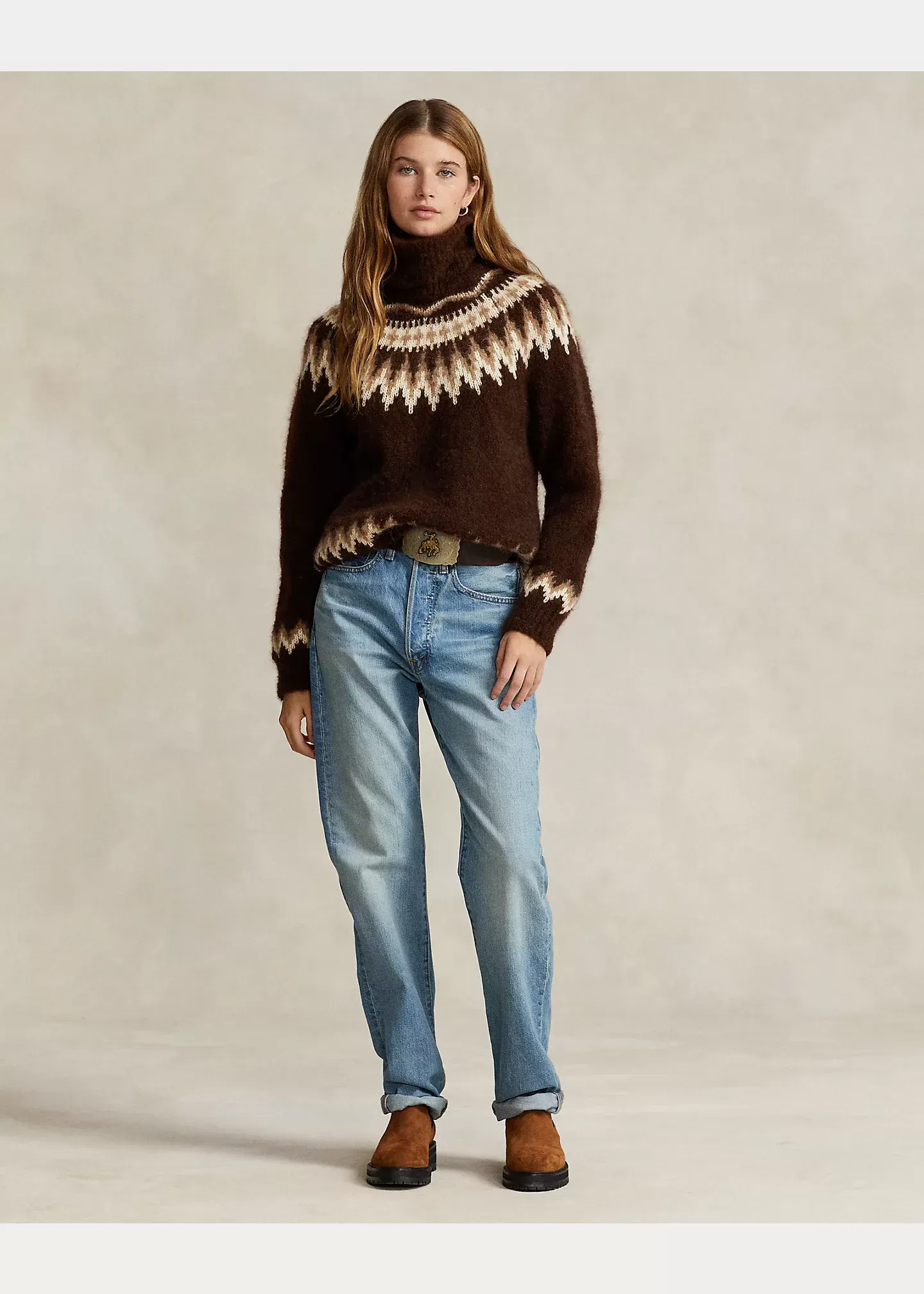 Polo Ralph Lauren Fair Isle Wool-Blend Turtleneck