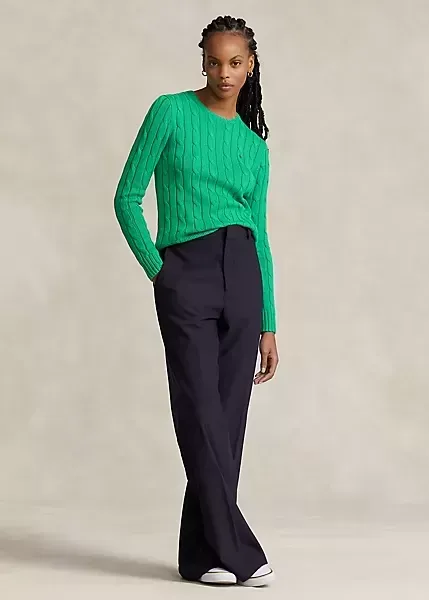 Polo Ralph Lauren Cable-Knit Cotton Crewneck Sweater