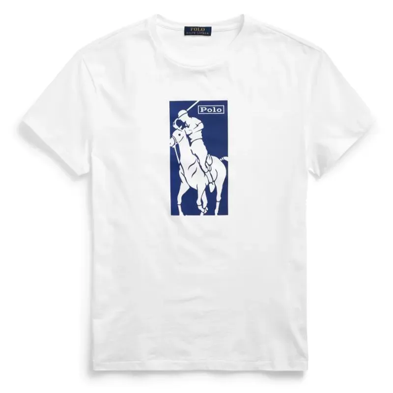 Ralph Lauren Pony Print T-Shirt White