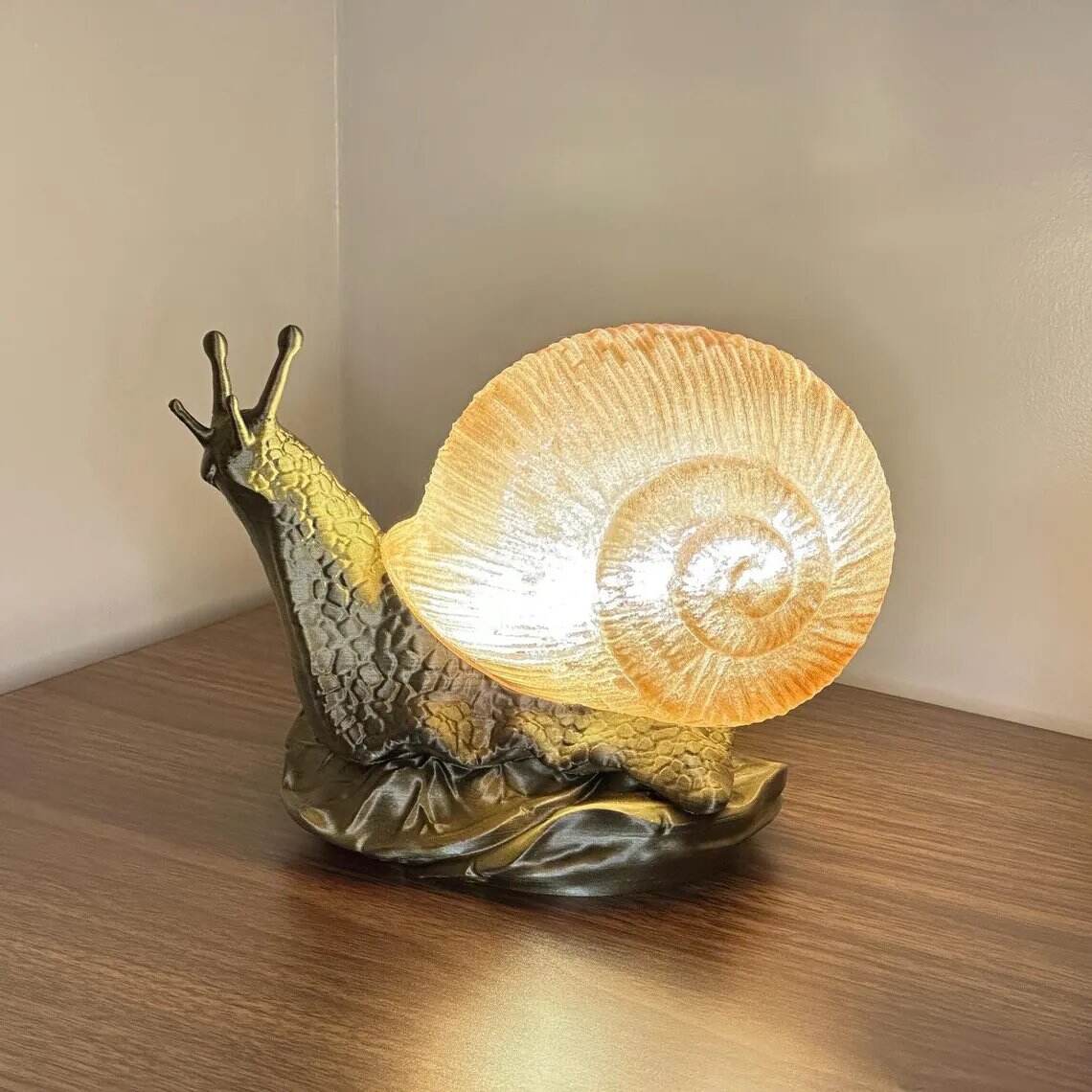 Snail Lamp Night Light Cottagecore Desk Decor