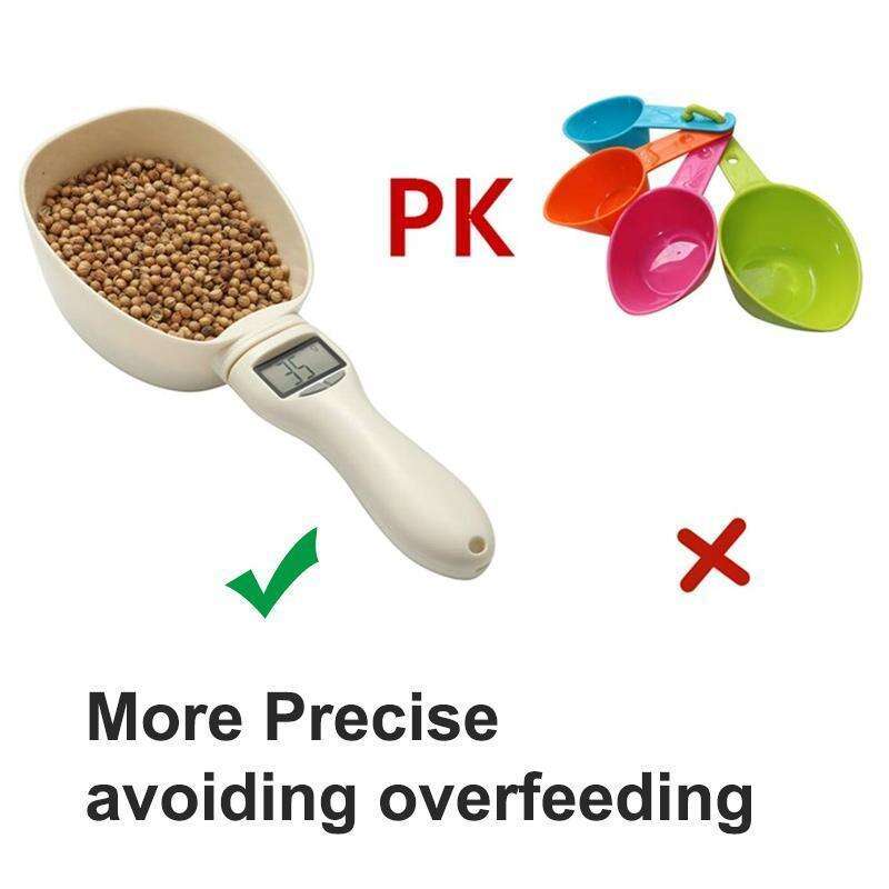 Digital Measuring Spoon, Digital Food Spoon Scale, Weighing Spoon Scale 800g / 0.1g High Accuracy with LCD Screen, Display Electronic Measuring Spoon for Kitchen Utensils and Daily Meals Pet Feeding