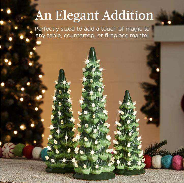 🎉Hand-Painted Tabletop Christmas Trees🎄