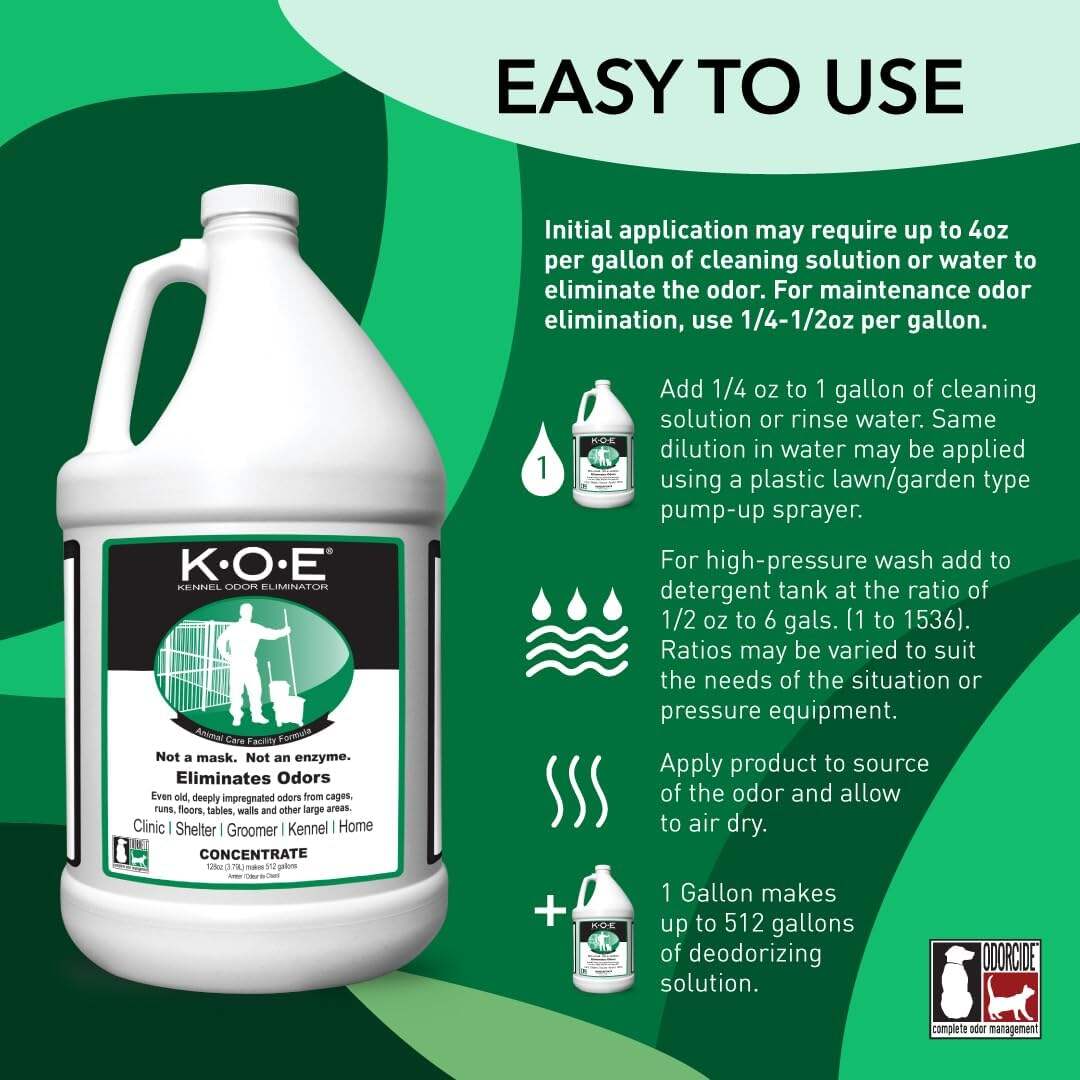 K.O.E Kennel Odor Eliminator Fresh Scent Concentrate 16 oz