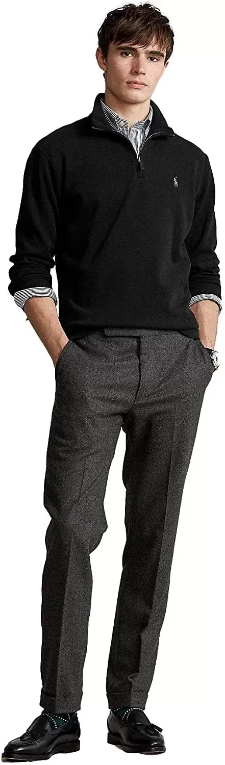 POLO RALPH LAUREN Men's Classic Estate-Rib Quarter-Zip Pullover Sweater