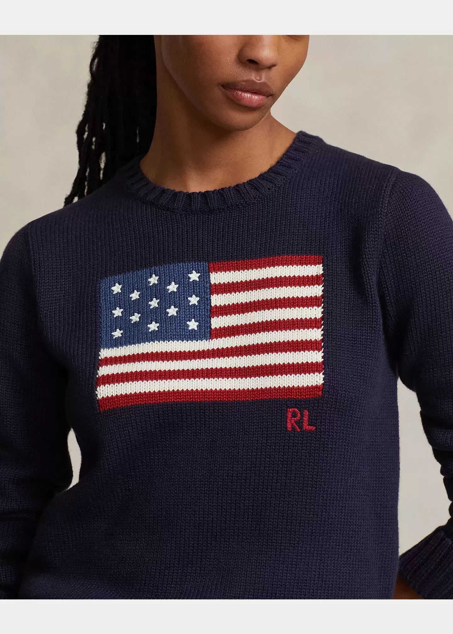 Polo Ralph Lauren Flag Cotton Crewneck Sweater