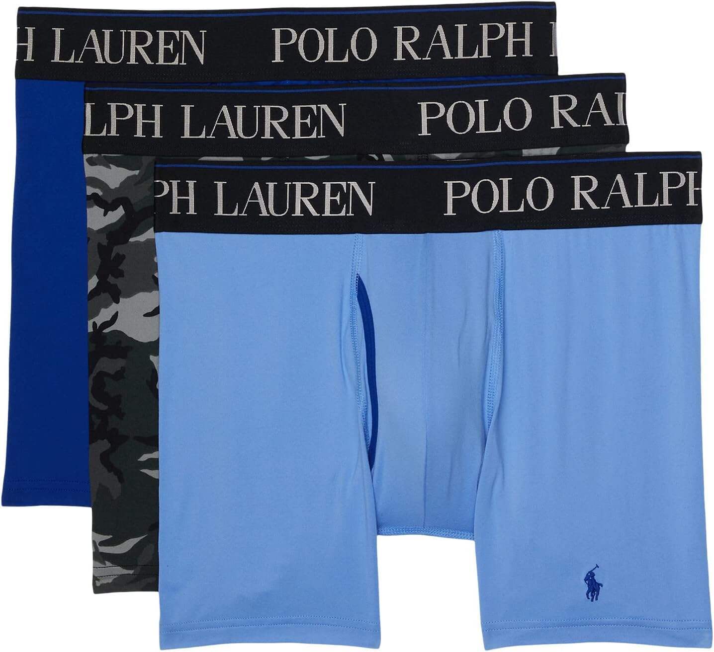 Polo Ralph Lauren Men's 4D Flex Cool Microfiber Boxer Briefs 3 Pack