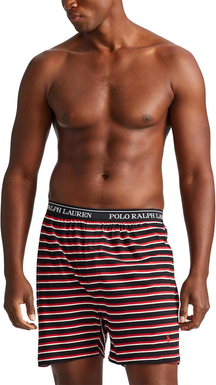 Polo Ralph Lauren Men's Classic Fit Knit Boxers 3 Pack
