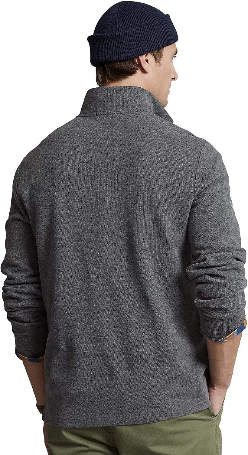 POLO RALPH LAUREN Men's Classic Estate-Rib Quarter-Zip Pullover Sweater