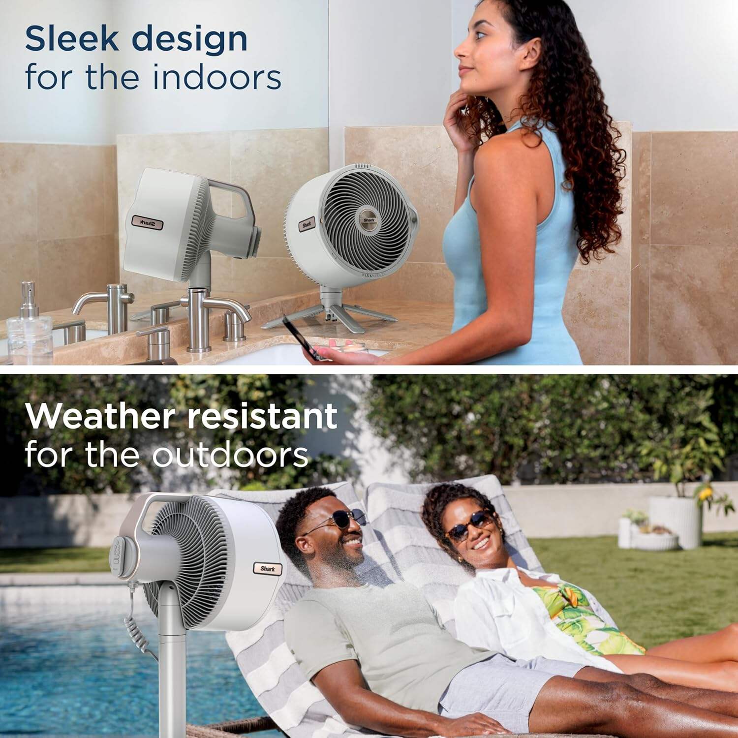 Shark FlexBreeze Pro Mist Fan — Indoor & Outdoor, Integrated Misting