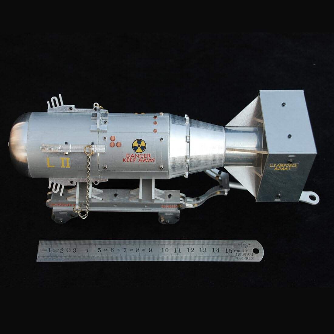 1/12 Full Metal WWII American Little Boy Nuclear Bomb Assembly Model