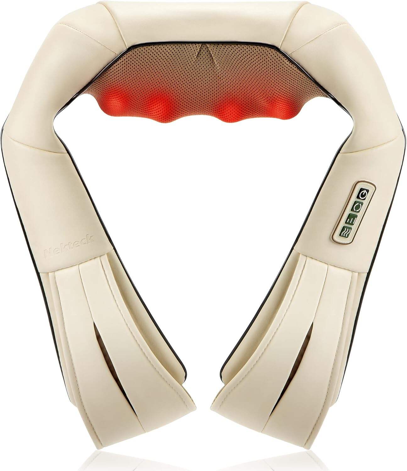 Shiatsu Neck and Back Massager with Soothing Heat, Electric Deep Tissue 3D Kneading Massage for Shoulder, Leg, Body Muscle Pain Relief, Home, Office, and Car