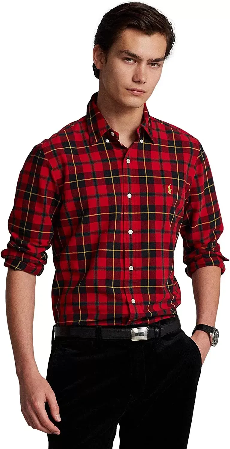 POLO RALPH LAUREN Men's Long Sleeve Classic Oxford Shirt