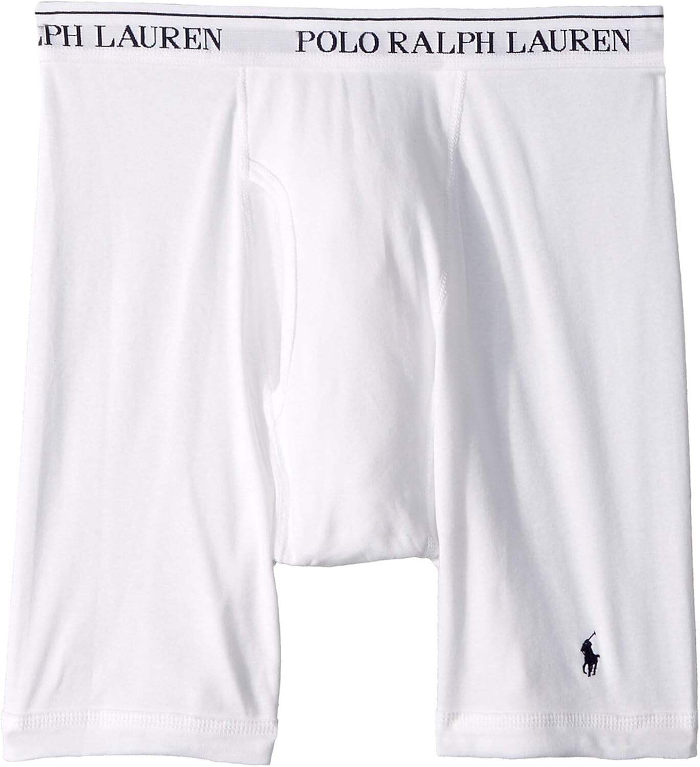 Polo Ralph Lauren Men's Classic Fit Cotton Boxer Briefs, Trunks & Long Leg Available (3 Pack)