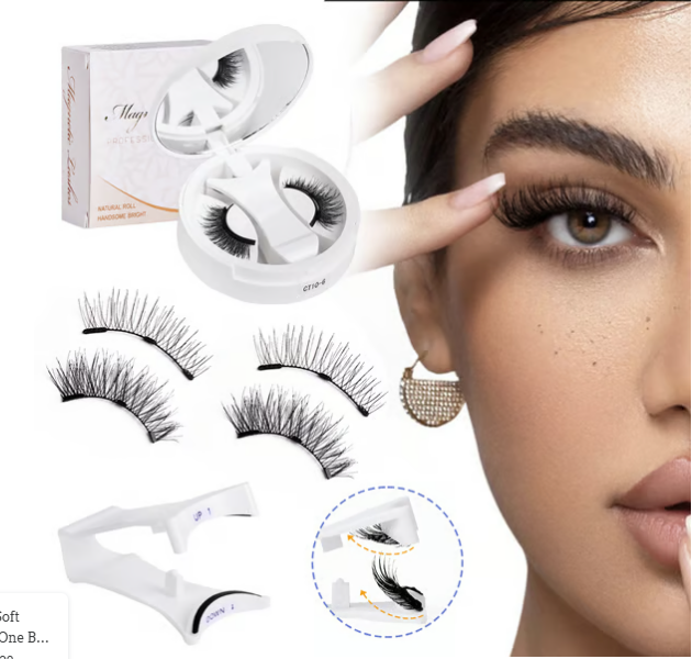 💖Summer Hot Sale - Soft Magnetic Eyelashes All-in-One Box, Reusable