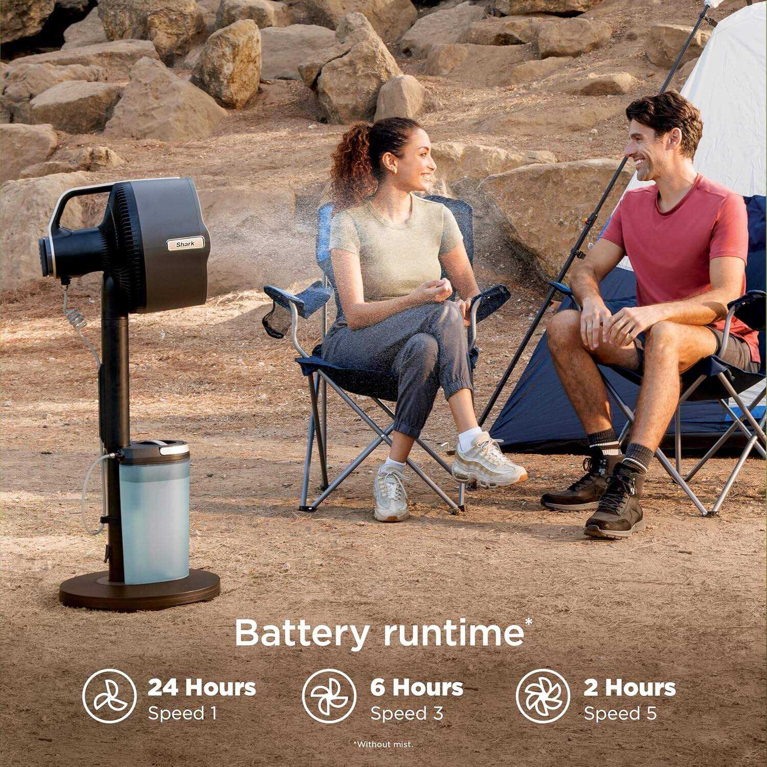 Shark FlexBreeze Pro Mist Fan — Indoor & Outdoor, Integrated Misting