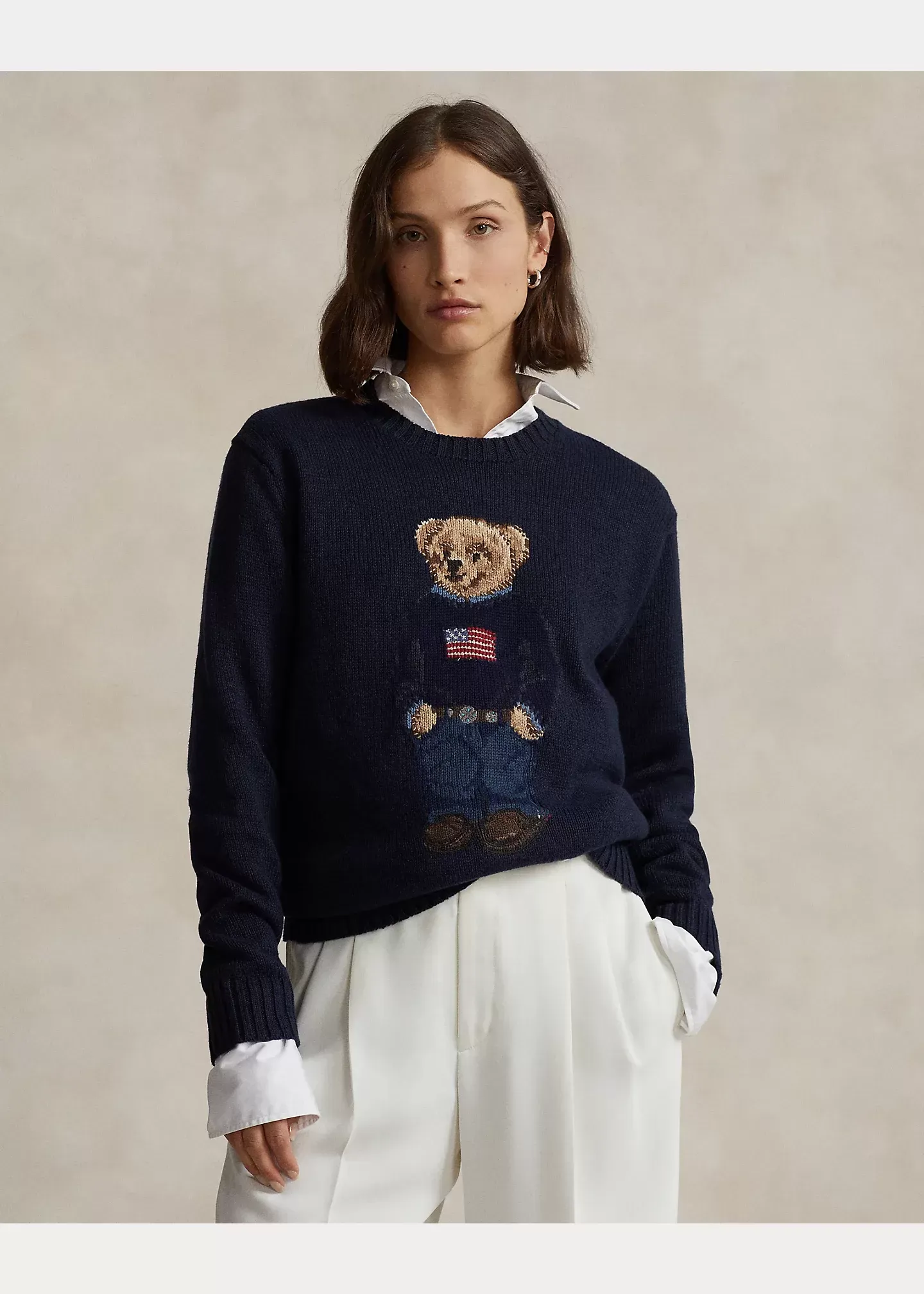 Ralph Lauren Polo  Polo Bear Cotton-Linen Jumper