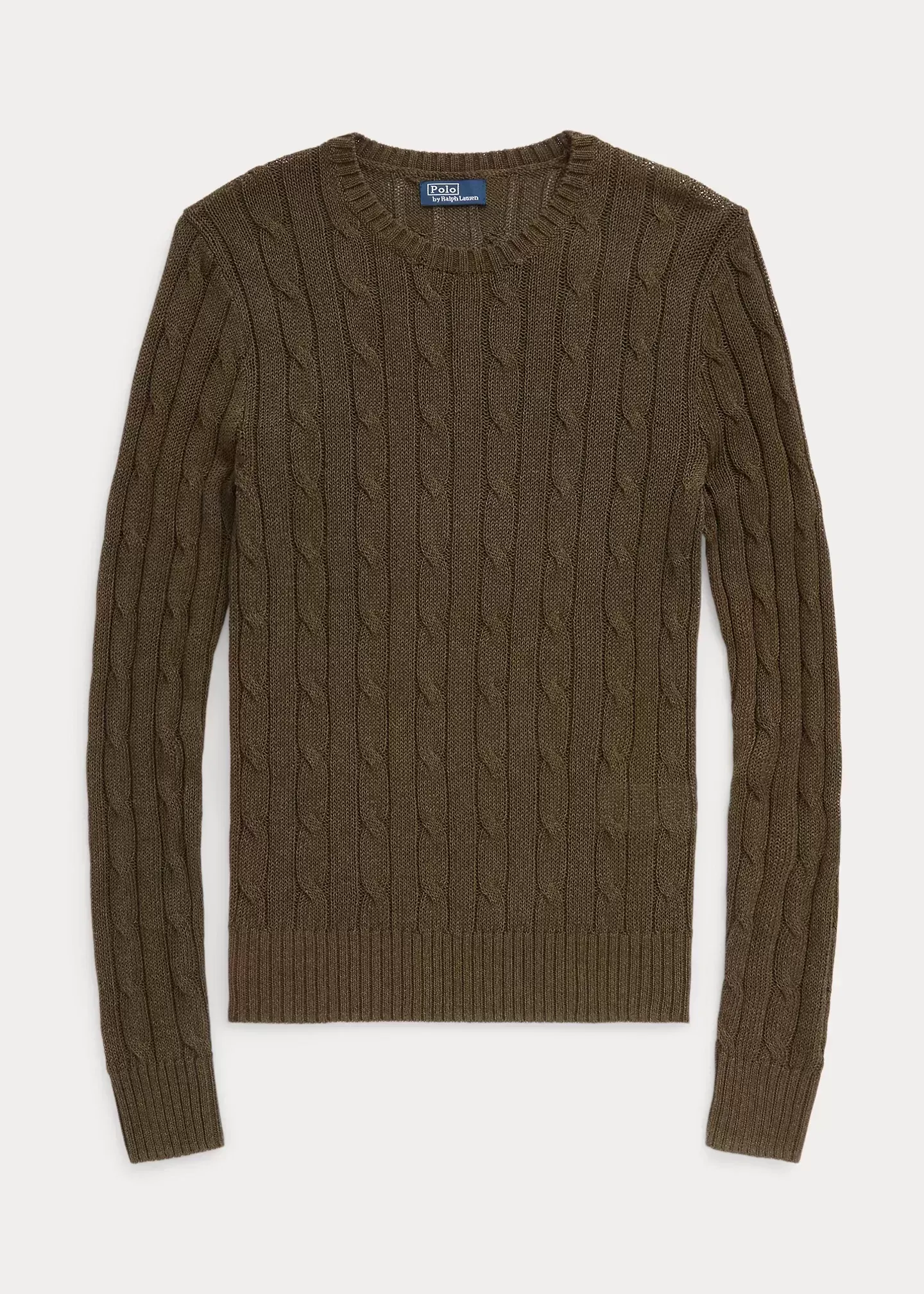 Polo Ralph Lauren Cable-Knit Cotton-Blend Crewneck Sweater