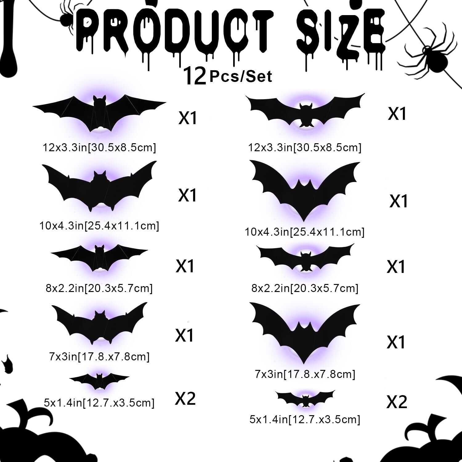 🎃HOT SALE 49% OFF-🦇Halloween 3D Lighted Bats(✈Free Shipping)
