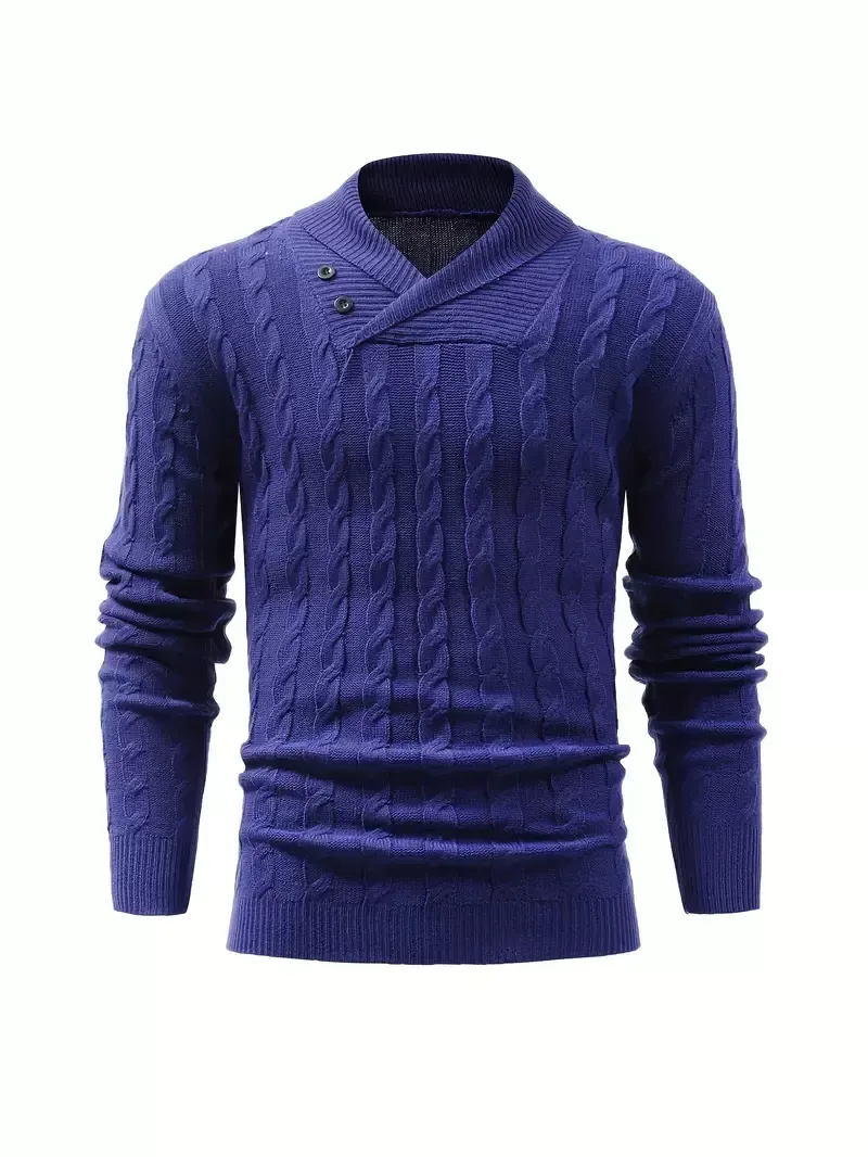 Ralph Lauren Men's Casual Warm High Stretchy Pullover Sweater For Fall Winter