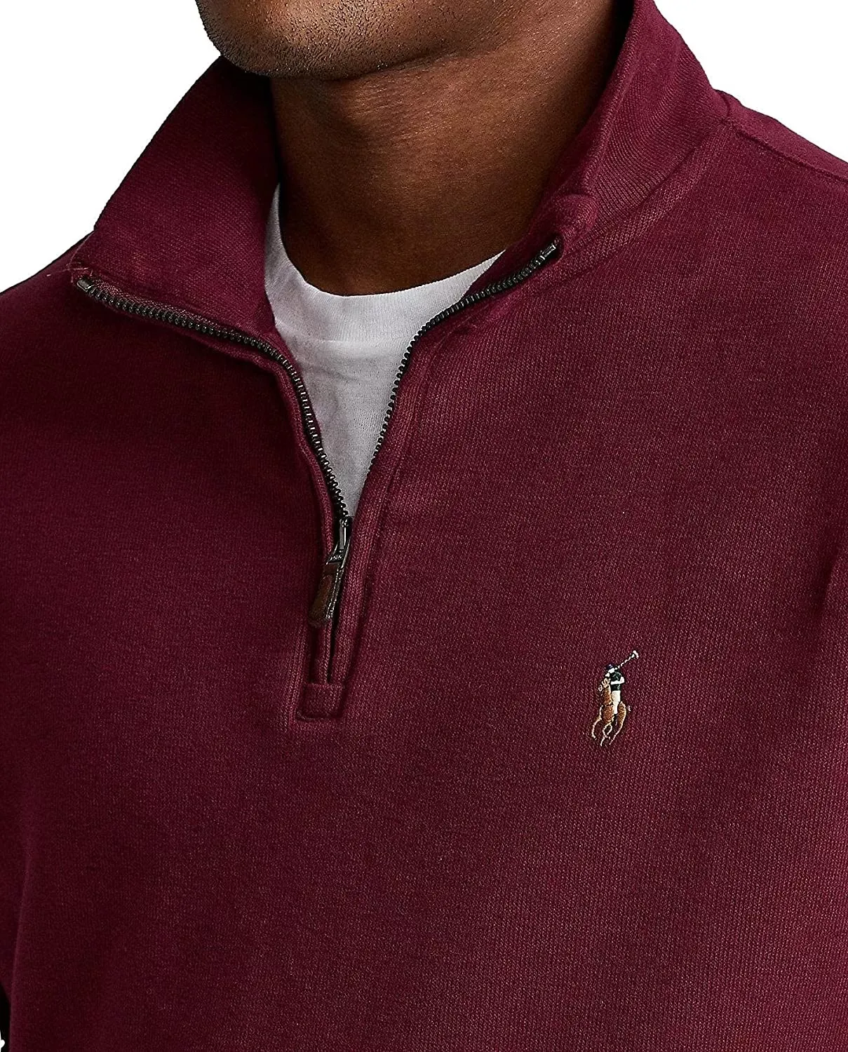 POLO RALPH LAUREN Men's Classic Estate-Rib Quarter-Zip Pullover Sweater