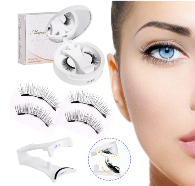 💖Summer Hot Sale - Soft Magnetic Eyelashes All-in-One Box, Reusable