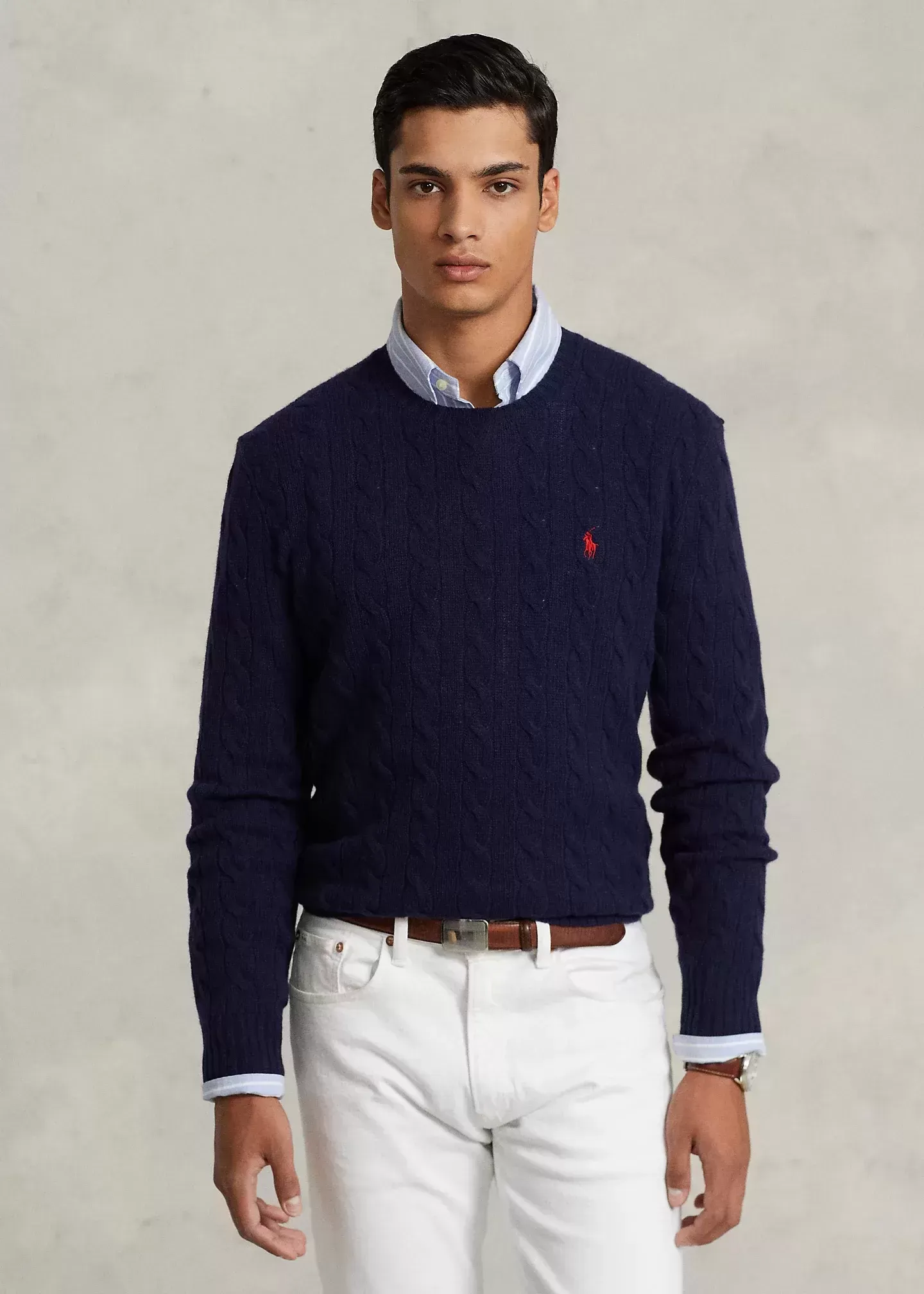 Polo Ralph Lauren Cable-Knit Wool-Cashmere Sweater