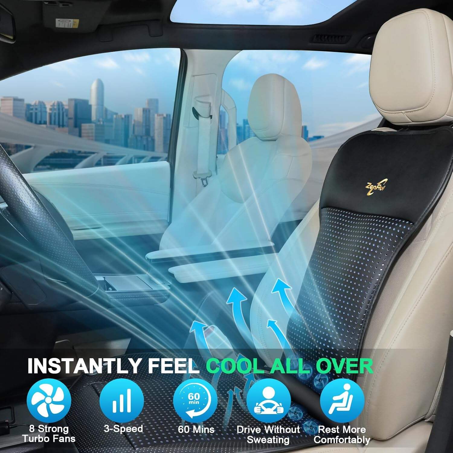 🔥Last Day Sale 49% OFF🔥Icy Seat – Car Cooling Cushion