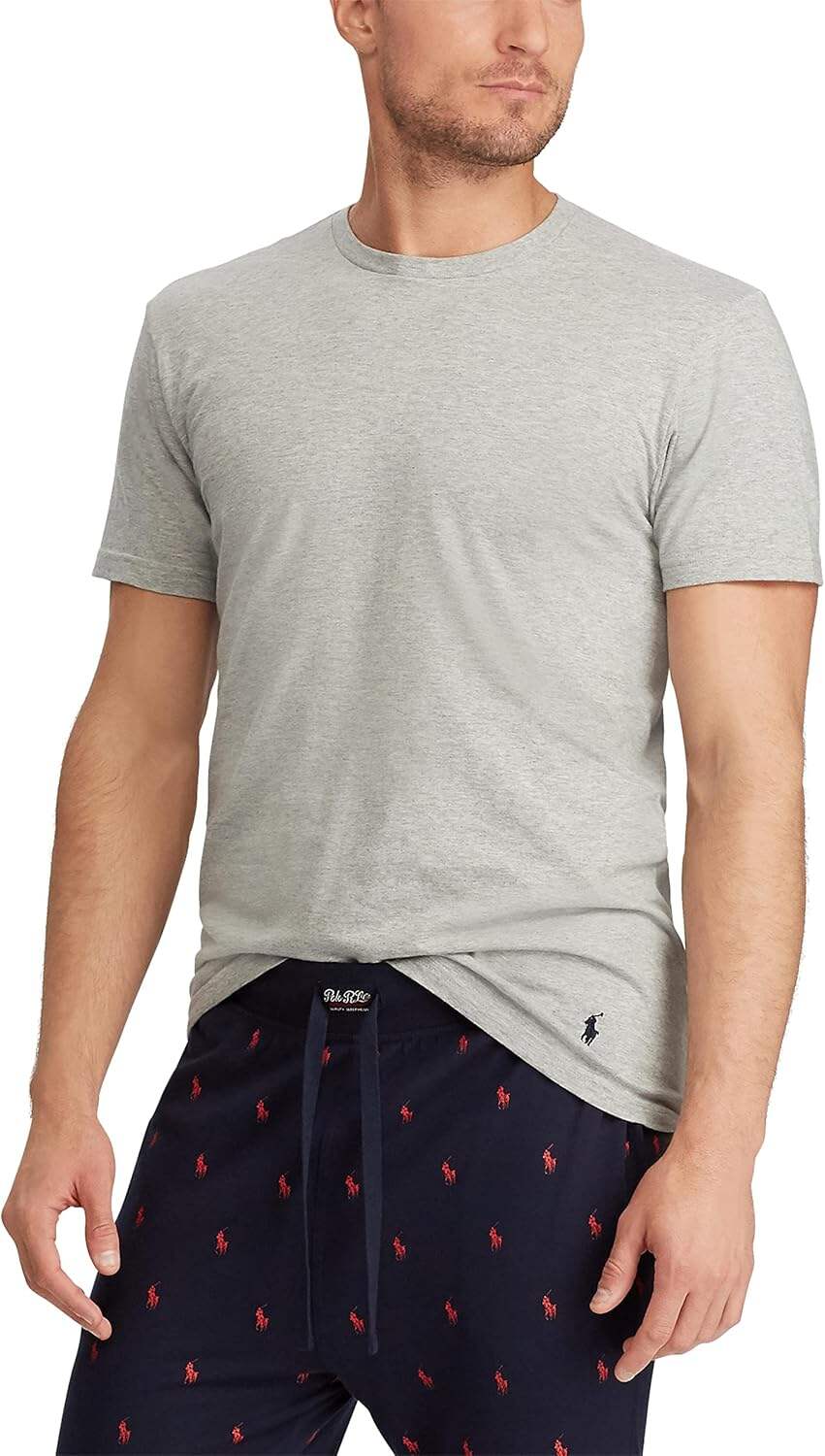 POLO Men's Polo Ralph Lauren Slim Fit Wicking Crew Undershirts (3 Pack)
