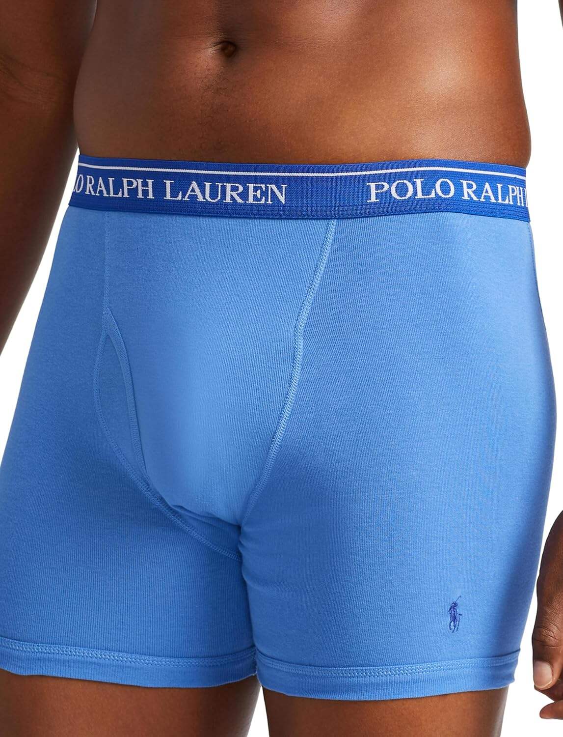 Polo Ralph Lauren Men's Classic Fit Cotton Boxer Briefs, Trunks & Long Leg Available (3 Pack)